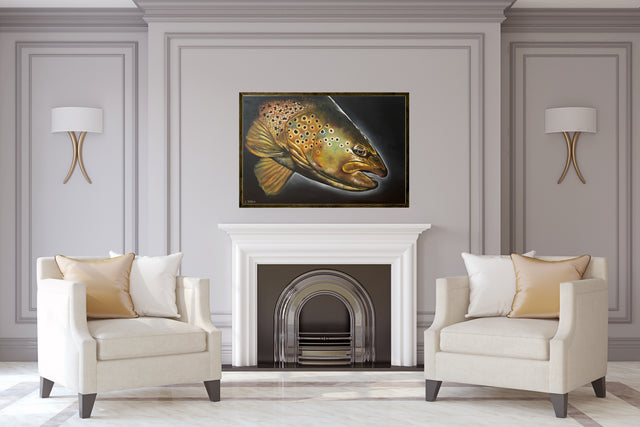 Limited Edition Fine Art Print: Golden Brown (original painting in oil)