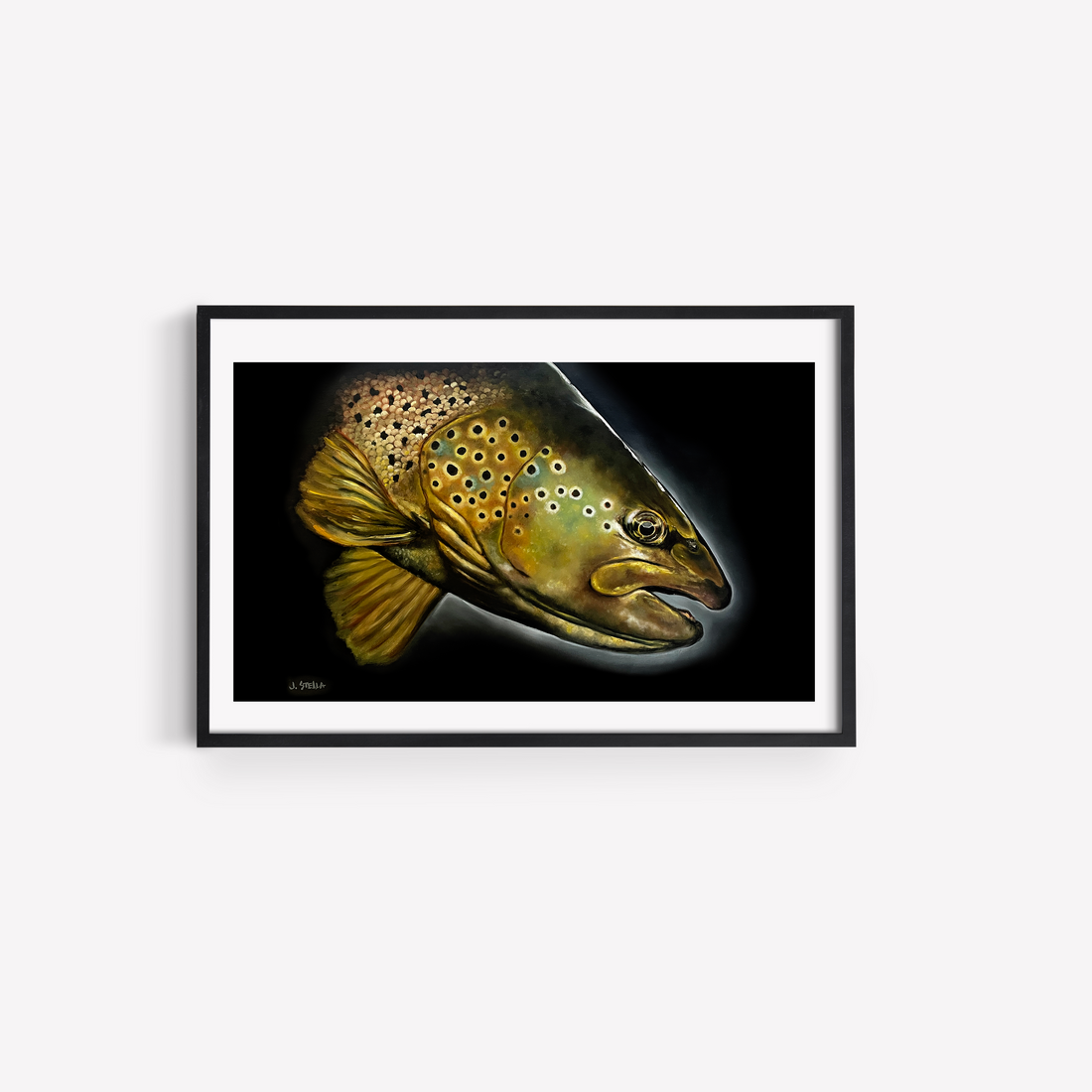 Limited Edition Fine Art Print: Golden Brown (original painting in oil)