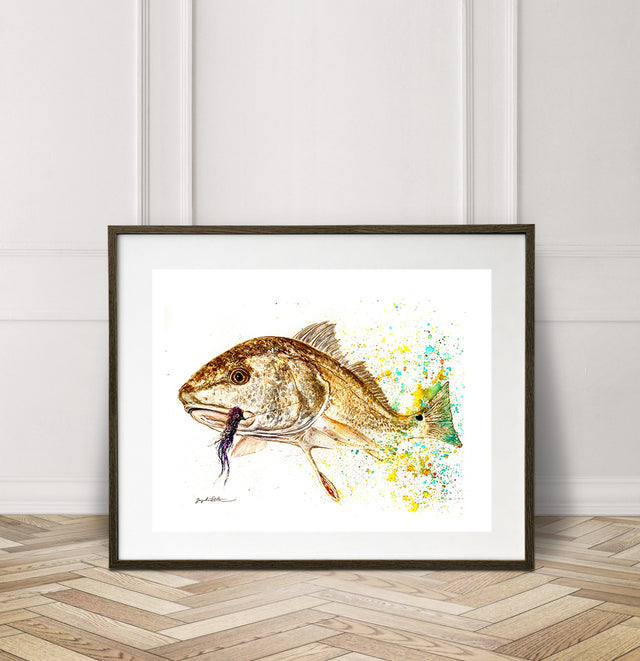 Limited Edition Fine Art Print: REDFISH, You are FIRE